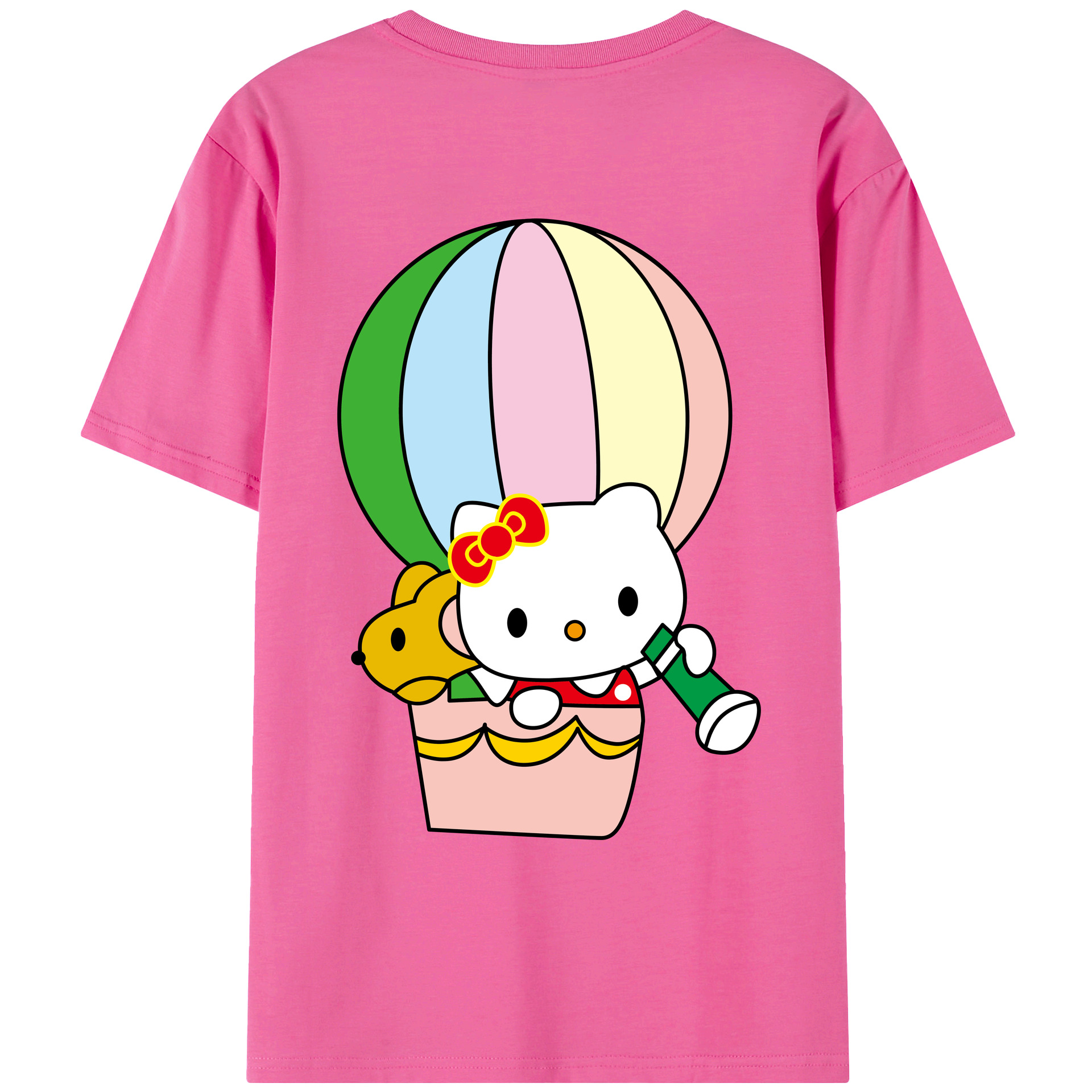 （画像用） Hello Kitty ハローキティ レディース半袖Tシャツ(バックプリント)